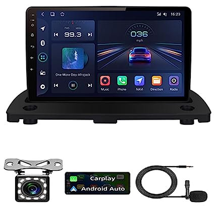 VAIGAI Android Auto 2 Din Radio Mit Navi 9 Zoll Touchscreen Für Volvo XC90 2004-2014 Android 11 Autoradio Bluetooth Plug-and-Play DAB + WiFi 4G Mirrorlink Carplay OBD USB (Color : 8Core 8+128G)