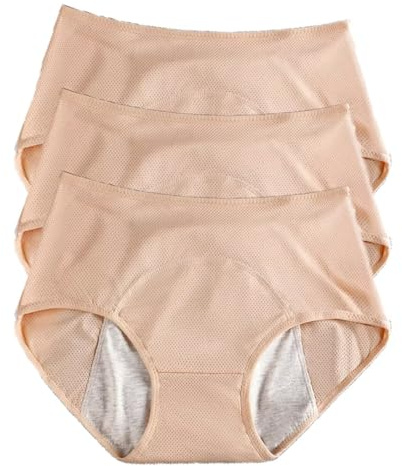 3Pcs Culotte Fuite Urinaire Femme Lavable, Culotte Incontinence Femme, Anti Fuite Urinaire Lavable, Respirant Étanche, Incontinence pour Le Cycle Menstruel