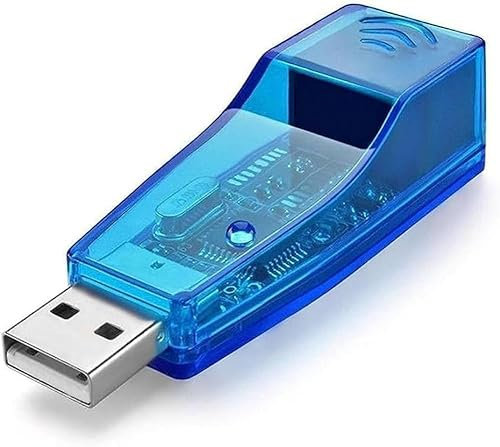 USB to Ethernet Adaptor, High Speed powerline Ethernet USB 2.0 Network Adapter, RJ45 Wired Lan Adapter Compatible with Laptop, Desktop, Plug and Play for switch ethernet Windows