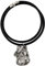 Art-Dog Hundekopf-Halskette auf Lederband - ArtDog Kollektion Hunde Halskette - Silberne Ketten mit Hundebildern - Schmuck mit Hunderassen - Schnauzer (Unkupierte Ohren)