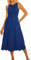 GRACE KARIN Sonnenkleider für Frauen Casual Beach Ärmelloses Tankkleid A Line Midi Kleid Empire Taille Kleid Holiday Kleid Königsblau L