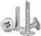 YIYINOE Vis Autoforeuse-M4.2 * 19mm-200 PCS-Acier Inoxydable 410-Vis Autoperforante,Vis Autoperceuse pour Metal,Vis Autotaraudeuse-à Tête Large Bombée-à Empreinte PH/Cruciforme
