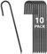 Bodenankerpfähle Erdanker 30cm, Schwerlast Bodenanker Trampolin 10 Stück, Verzinkt J-Haken Anchor Zeltnägel Erdnagel, Garten Heringe Erdnägel Stabil Erdanker für Zelten, Camping, Zaun