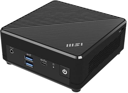 msi Cubi N ADL Barebone Mini PC: Intel Celeron N100, Intel UHD, WiFi, Dual Display, Type C: Black ADL S-055BUS