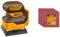 INGCO Ponceuse Vibrante Sans Fil 20V (Produit seul) Ponceuse À Main à Quart de Feuille Sans Fil 12000 tr/min avec 5 Feuilles Abrasives CSHSLI2014