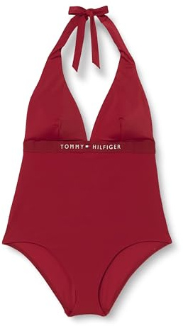 Tommy Hilfiger Damen Halfter einteilig (EXT Sizes) UW0UW05850, Rot, L, Rot (Regatta Red), L