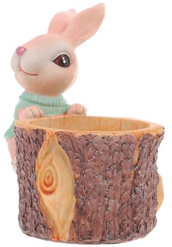 Milisten Blumentopf Aus Harz Kaninchen Form Sukkulenten Topf Pflanztopf Für Pflanzen Innen Dekoration Home Decor
