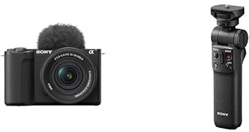 Sony ZV-E10 II | Appareil Hybride à objectifs interchangeables APS-C en kit avec Le E PZ 16-50mm II + GP-VPT2BT trépied Caméras numériques 3 Pieds Noir GP-VPT2BT, 3 Pieds, Noir