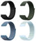 JSTHHTT 4 Pièces Nylon Réglable Bracelet à Libération Rapide pour Femme et Homme (22mm Cyan Clair, Bleu Cape, Vert Militaire, Noir)