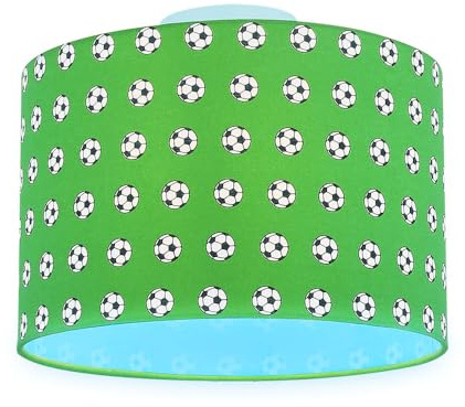 Decken Lampe Kinder Zimmer Fußball Motiv Leuchte FERNBEDIENUNG im Set inkl. RGB LED Leuchtmittel