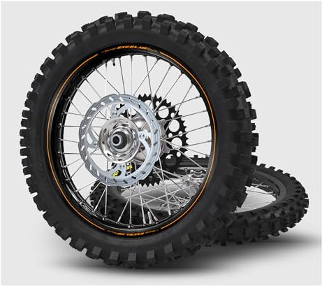 Kit Adesivi Cerchi Compatibili con EXCEL A60 KTM SX SXF EXC EXC-F Grafiche Ruote da 18 19 21 Pollici per Motocross Enduro Motard (Opaco)