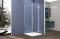 Box doccia 2 lati 80x120 cm fisso + porta un battente H200 cm cristallo 6mm profilo CROMATO PIPPO