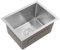 Fregadero de cocina de acero inoxidable, 40 x 30 x 20 cm, multifuncional, con dispositivo de drenaje, fregadero rectangular con 3 métodos de instalación (plata)