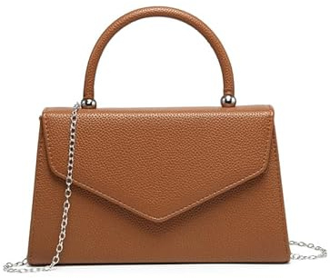 JFY Top Handle Pu Clutch Bag