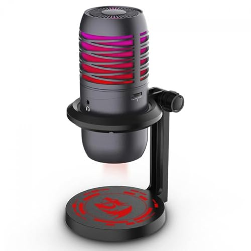 Redragon Nebula 6 Color LED USB Condenser Gaming Microphone with Desktop Stand GM211