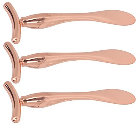 3-teiliges professionelles Hautstraffungs-Augencreme-Massagestab-Set für Frauen, Augencreme-Applikator, Massagegerät für Augenringe, Flecken, ungleichmäßigen
