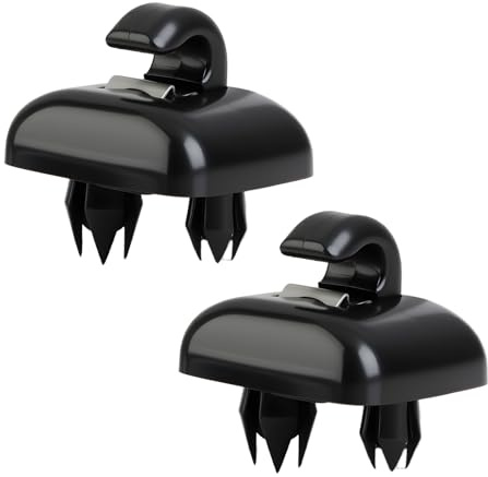 2 Stück Clip Schwarz, Halterung für Sonnenblende, passend für Audi A1 A3 A4 A5 A6 A7 B6 B7 B8 Q3 Q5 S4 S5, Auto Sonnenblende Halterung, Sun Visor Car Audi, Ersatz Zubehör