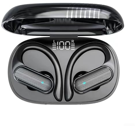 Accarugty Wireless Earbuds With Active Noise Reduction, 14Mm Dual Drivers & IPX5 Sweat Resistance For Sports And Daily Use, Bluetooth-5.3 Compatible(Black)