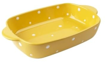 bandeja para hornear, Plato for hornear Queso Tazón de arroz al horno casero cerámica Horno Microondas Especial(Yellow)