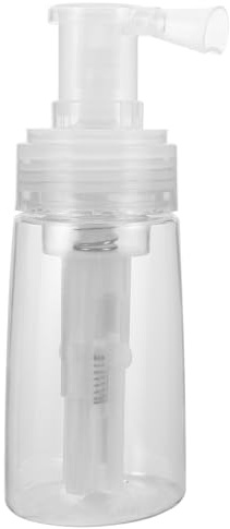 Genérico Botella Pulverizadora Rellenable de Plástico para Polvos de Talco Boquilla Antiobstrucción y Diseño Transparente, Adecuado para Distribución Precisa Cabello y Uso en Salón