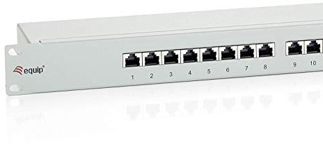 Equip Patchpanel 16x RJ45 Cat6 19 1HE grau