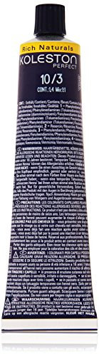 Wella Professionals Koleston Perfect Permanente CremeHaarfarbe, 10/ 3 hell lichtBlond gold, 1er Pack (1 x 60 ml)