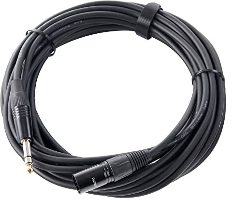 Pronomic JXM-10 Câble Audio Patch Câble Adaptateur (Longueur 10m, résistant aux acides et huiles, décharge de traction à pince)