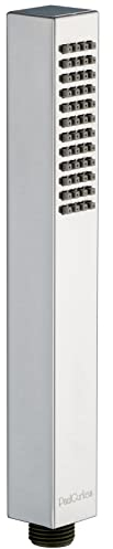 PaulGurkes eckige Handbrause Duschkopf Stabhandbrause Chrom