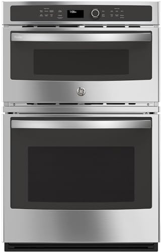 GE PK7800SKSS Electric Combination Wall Oven, Solid Black