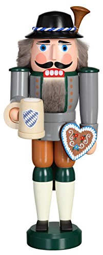 Nussknacker Bayer auf Dem Oktoberfest, 27 cm Hoch, Original Erzgebirge von Seiffener Volkskunst