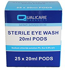 Qualicare QE0711 Eye Wash Pods 20ml (25) (Box25)