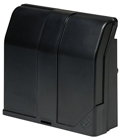 Geba Cody Light HF Türcodegerät mit Auswertelektronik für Türöffner, 4 Codes programmierbar, Schwarz