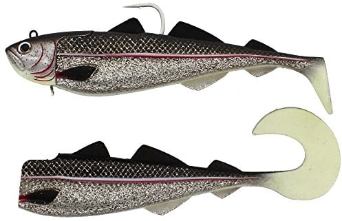 Westin Crazy Daisy 18cm 180g - Gummiköder zum Meeresangeln, Gummifisch für Dorsche & Heilbutts, Meeresköder zum Pilken & Jiggen, Farbe:Robo Cod