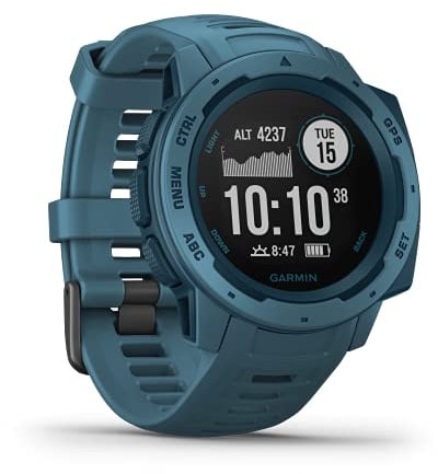 Garmin Unisex adulto Instinct - Reloj resistente con GPS, Azul, L