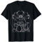 Drummer Da Vinci Vitruvian Drums Rock Music Metal Band Gift T-Shirt