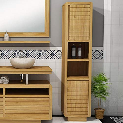 Badezimmerschrank Vibia Teak Massivholz