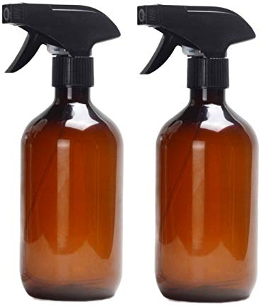 Bocotoer Homes - Botella vacía de plastico marrón con pulverizador de 500 ml, para plantas, peluquería, paquete de 2