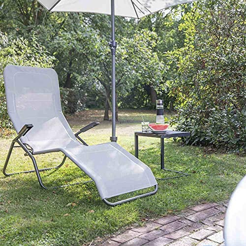 Siena Garden Kippliege Anco anthrazit/hellgrau