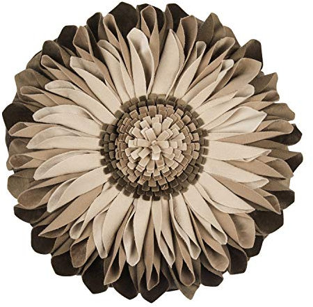 PAD Sunflower - Kissenhülle - Polyester -Beige - D 35 - Lieferung erfolgt OHNE Füllung!