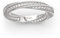 Jeulia Simple Twist Rings 925 Sterling Silber Frauenband Diamant Eheringe Verlobungserklärung Ring Band Jubiläum Versprechen Ring für sie mit Geschenkbox (56 (17.7))
