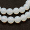 Mondstein Perlen, Opal, 8mm Edelstein Strang Rund Syntetischer Beads Gemstone New D90A