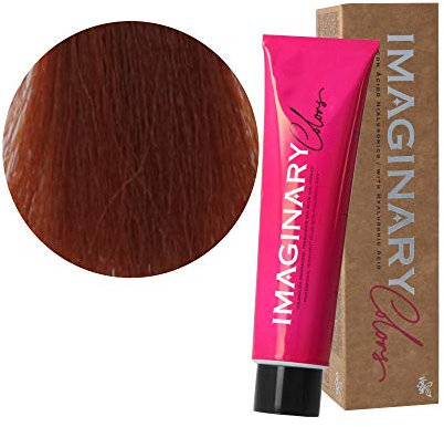 The Imaginary Colors | Coloración Permanente Vegana con Ácido Hialurónico | Cobertura 100% | Color Cobrizo 6-43 Rubio Oscuro Cobrizo Dorado - 100 ml (Pack de 3 uds.)