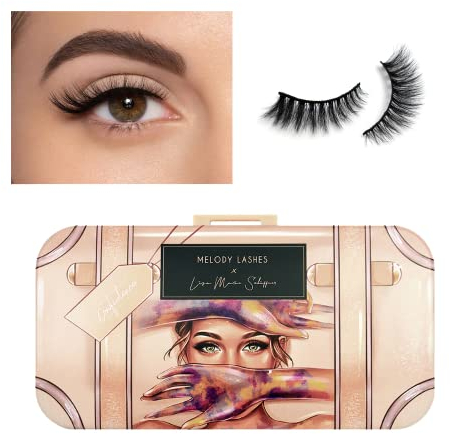 Melody Lashes Lisa Marie Schiffner Wimpern natürliche Wimpern ultra fluffige Lashes in Premium-Qualität bis zu 15x wiederverwendbar vegan (Confidence)