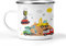 wolga-kreativ Emaille Tasse Becher Kinder Kindertasse Emaille Campingbecher bruchsicher Geschenk Kinder Baustelle mit namen
