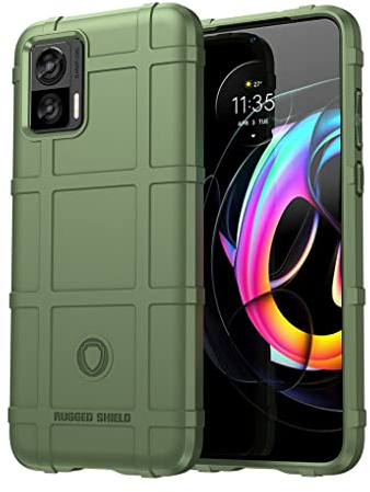SEAHAI Hülle für Motorola Edge 30 Neo/Edge 30 Lite, [Fallschutz, rutschfest] Militär-Case Ultra-dünne Stylische Schutzhülle, Hochwertiges TPU Silikon Stoßfest Handyhülle - Grün