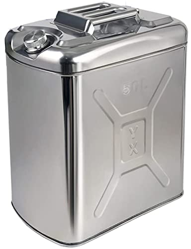 UIBAO Bidón para Gasolina Bidón De Combustible Garrafa De Gasolina Y Diésel En Metal Ideal para Viajes Largos,50L