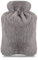 LEEVOT Wärmflasche Handwärmer und Füße Tragbare Wärmflasche Eisbeutel (2L Fluffy Grey Cover)