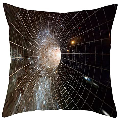 1 Kopfkissenbezug 40x40cm, Kissenhülle Dunkelgrau Umlaufbahn des Schwarzen Lochs Polyester Kissenbezug Sitzkissen Dekokissen Couchkissen Dekoration