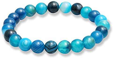 OBCPD Naturstein Buddha Armband Frauen Nachahmung Bernstein Lucky Purple Achat Perle Armbänder & Armreifen für Frauen Männer Hand Schmuck
