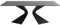 Kare Design Tisch Gloria, Schwarz, 4-6 Personen, Indoor,Outdoor, Pflegeleicht, Wetterbeständig, Balkon, Wohnzimmer, Keramik-Platte, Stahlbeine, ESG-Glas 75x180x90 cm (HxBxT)